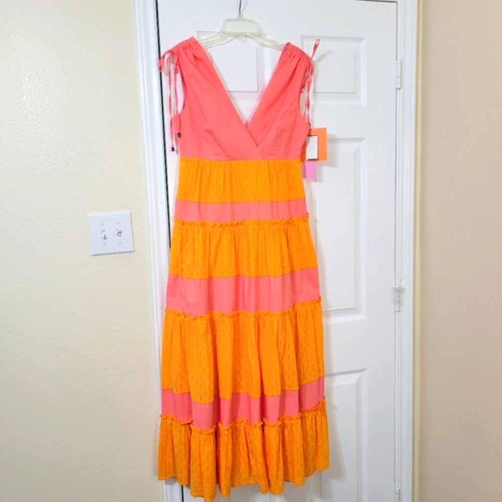 LDT Daphne Maxi Pink and Orange Dress. New with Tags.